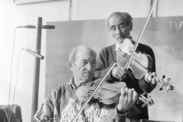 Id. Radič Ondrej és Cibula Rudolf hangszerrel Rimakokova, 1996. 